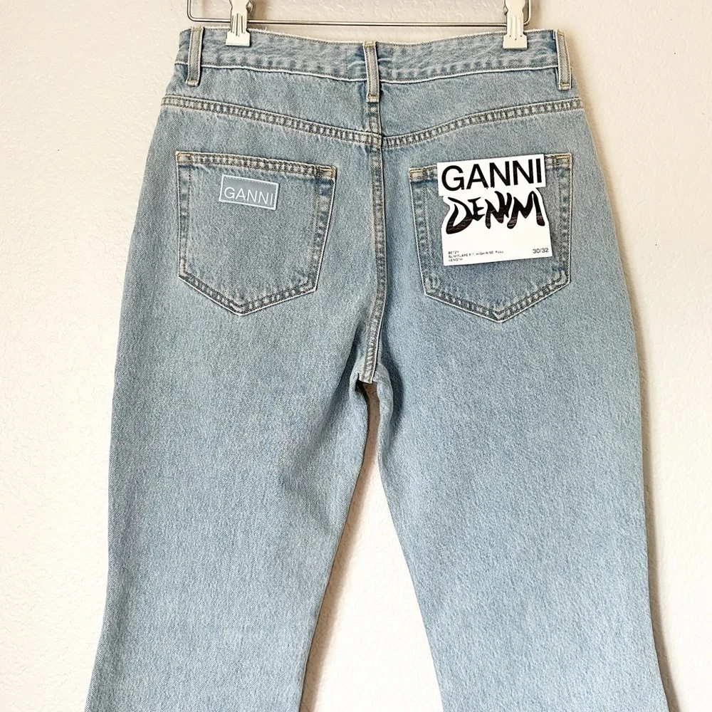 NWT GANNI Betzy High Waist Rigid Bootcut Jeans 30